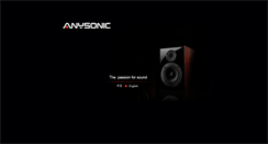 Desktop Screenshot of anysonic.com